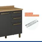 Balcão Armário Multiuso Organizador Cozinha 3 Portas 2 Gaveta