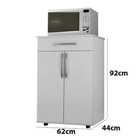 Balcão Armário Organizador Multiuso Juliana 2 Portas Branco -