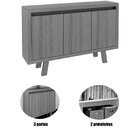 Balcão Armário Para Escritório 3 Portas Em Mdp Branco