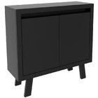 Balcão Armário Para Escritório Com 2 Portas E 1 Prateleira Pr