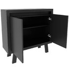 Balcão Armário Para Escritório Com 2 Portas E 1 Prateleira Pr