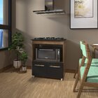 Balcão Armário Para Fogão Cooktop 5 Bocas E Forno Elétrico Co