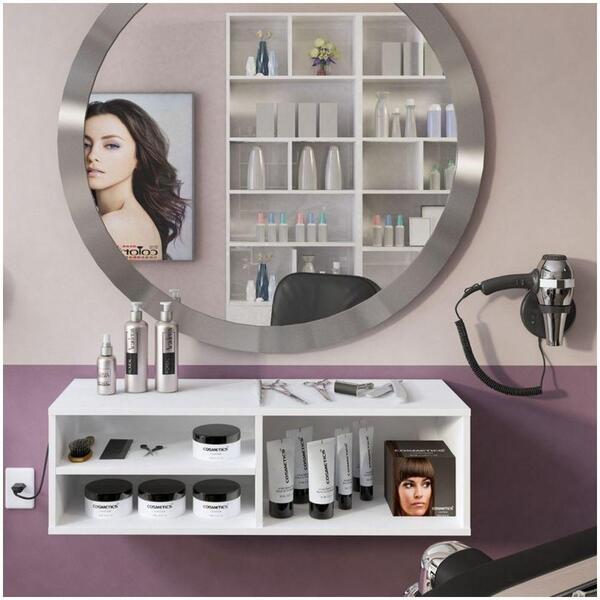 Balcão Armário Suspenso Base Para Estudos Notebook Livros