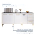 Balcão Atenas 4 Portas E 3 Gavetas  Branco