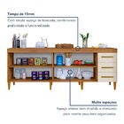 Balcão Atenas 4 Portas E 3 Gavetas  Nature/off White