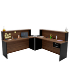 Balcão Atendimento De Canto C/ Gaveteiro Recepção 1400x600 Ne