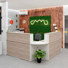 Balcão Atendimento De Canto C/ Gaveteiro Recepção 1400x600 Ne