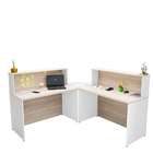 Balcão Atendimento De Canto Em L Recepção Consultório 120x60