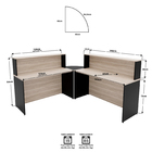 Balcão Atendimento De Canto Em L Recepção/consultório 1400x60