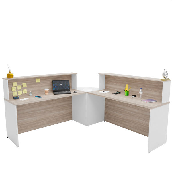 Balcão Atendimento De Canto Em L Recepção/consultório 1400x60