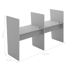 Balcão Atendimento Mendoza Ii Cinza