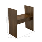 Balcão Atendimento Mendoza Marrom