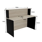 Balcão Atendimento Recepção Consultório 1200x600 Netmobil - D