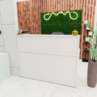 Balcão Atendimento Recepção Consultório 1400x600 Com Gaveteir