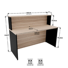 Balcão Atendimento Recepção Consultório 1400x600 Netmobil - D