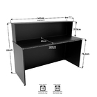 Balcão Atendimento Recepção Consultório 1400x600 Netmobil - P