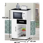 Balcão Atlanta Branco C/preto Mármorizado – Passe Bem Móveis