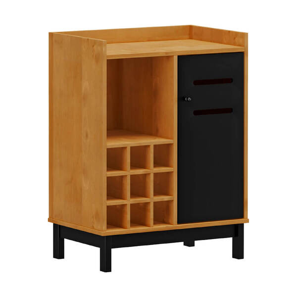 Balcão Bar Com Adega 1 Porta 2 Prateleiras Madri Finestra Móv