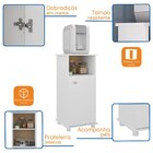 Balcão Bebedouro 1 Porta Com Nicho Decorativo Branco