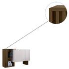 Balcão Berlim 3 Portas Imbuia Off White Tana Decor