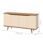 Balcão Berlim Off White Noce