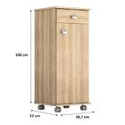 Balcão Bianca Com Rodinhas 1 Porta 1 Gav