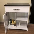 Balcão Branco Quarto Lindo Rodinhas