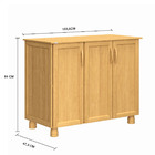 Balcão Brasil 3 Portas Madeira Pinus Freijó - Tozzeto