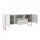 Balcão Buffet 2 Portas 1 Gaveta 147cm Vesta Thassos/branco/co