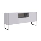Balcão Buffet 2 Portas 1 Gaveta 180cm Vesta Thassos/branco/pr