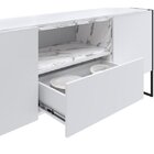 Balcão Buffet 2 Portas 1 Gaveta 180cm Vesta Thassos/branco/pr