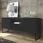 Balcão Buffet 2 Portas 1 Gaveta Estilo Industrial 1.8 Vesta P