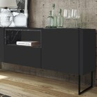 Balcão Buffet 2 Portas 1 Gaveta Estilo Industrial 1.8 Vesta P