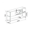 Balcão Buffet 2 Portas 1 Gaveta Industrial Vermont/cobre