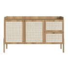 Balcão Buffet 2 Portas 2 Gavetas 139cm Palhinha Pé Madeira Ha