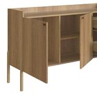 Balcão Buffet 2 Portas 2 Gavetas 139cm Pé Madeira Artesano Os