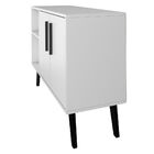 Balcão Buffet 2 Portas 2 Nichos Branco/ades/pvc Preto Bpp 63