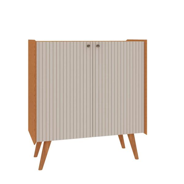 Balcão Buffet 2 Portas Cinamomo White Laca Brilho Vértice