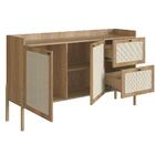 Balcão Buffet 2 Portas Oslo Artesano 139 Cm (largura) Mdp Han