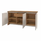 Balcão Buffet 3 Portas 1 Gaveta 160cm Madrid Cedro/off White