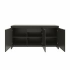 Balcão Buffet 3 Portas 1 Gaveta Madrid Preto