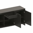 Balcão Buffet 3 Portas 1 Gaveta Madrid Preto