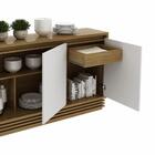 Balcão Buffet 3 Portas 1 Gaveta Natural/off White Bb2610 - Te