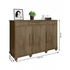 Balcão Buffet 3 Portas 1 Gaveta Rubi Rv Móveis