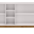 Balcão Buffet 3 Portas 3 Nichos Milão - Off White/freijó