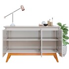 Balcão Buffet 3 Portas Classic Com Espelho Adnet 67cm Hi01 Of