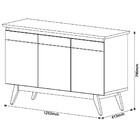 Balcão Buffet 3 Portas Classic Com Espelho Adnet Hi01 Off Whi