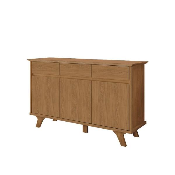 Balcão Buffet 3 Portas E 3 Gavetas Buono F08 Freijó - Mpozena