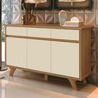 Balcão Buffet 3 Portas E 3 Gavetas Buono F08 Freijó/off - Mpo