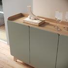 Balcão Buffet 4 Portas 200cm John - Verde